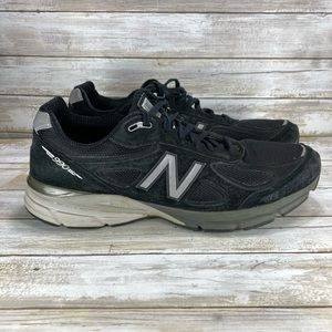 New Balance 990 V4 M990BK4 Mens Sneakers Made In USA Black Gray Size 14